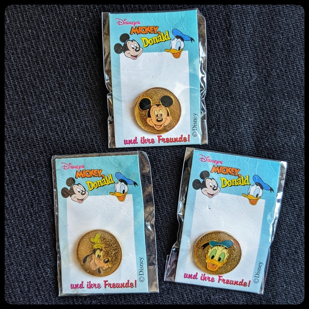 Mickey, Donald, Goofy ProPins
